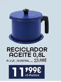 Supermercados Lupa Reciclador aceite oferta