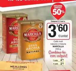 SPAR Fragadis MARCILLA Cafè molt natural o mescla oferta