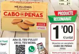 SPAR Fragadis CABO DE PEÑAS Musclos en escabetx oferta