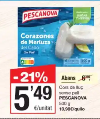 SPAR Fragadis PESCANOVA de lluç sense pell oferta