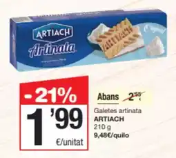 SPAR Fragadis ARTIACH Galetes artinata oferta