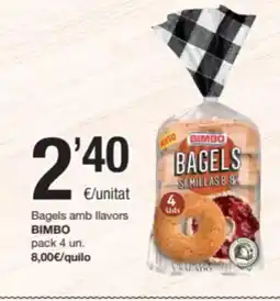 SPAR Fragadis BIMBO Bagels amb llavors oferta