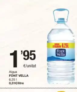 SPAR Fragadis FONT VELLA Aigua oferta