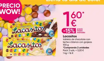 Pepco LOCASITOS tableta de chocolate con leche o blanco con grajeas oferta