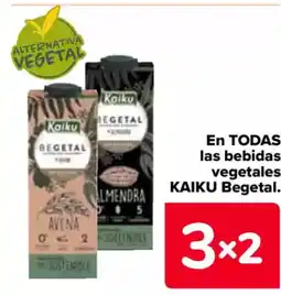 Carrefour KAIKU En todas las bebidas vegetales begetal oferta