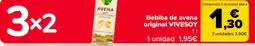 Carrefour VIVESOY Bebiba de avena original oferta