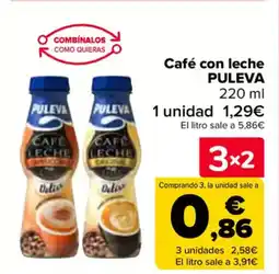 Carrefour PULEVA Café con leche oferta