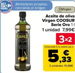 Carrefour COOSUR Aceite de oliva Virgen Serie Oro oferta