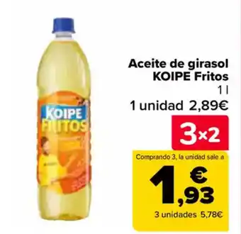 Carrefour KOIPE Aceite de girasol Fritos oferta