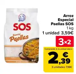 Carrefour SOS Arroz Especial Paellas oferta