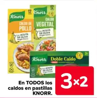 Carrefour KNORR En todos los caldos en pastillas oferta