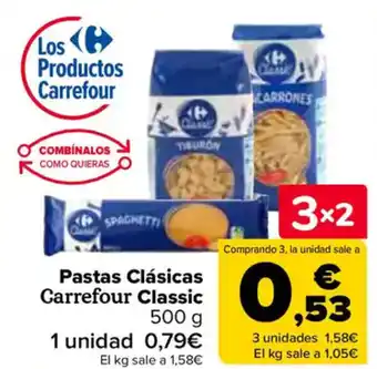 Carrefour Pastas Clásicas Carrefour Classic oferta