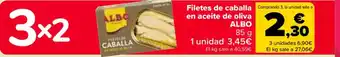 Carrefour ALBO Filetes de caballa en aceite de oliva oferta