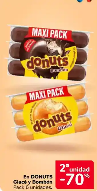 Carrefour DONUTSEn glacé y bombón oferta