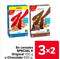 Carrefour SPECIAL K  En cereales Original y Chocolate oferta