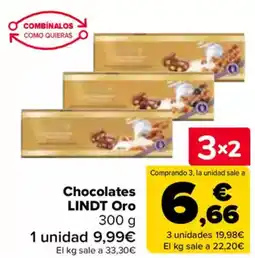 Carrefour LINDT Chocolates Oro oferta