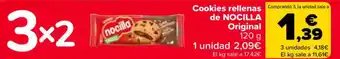 Carrefour NOCILLA Cookies rellenas Comprando 3, la unidad sale a de Original oferta