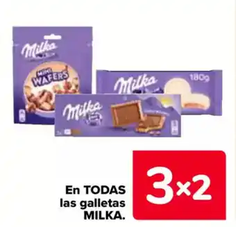 Carrefour MILKA En todas las galletas oferta