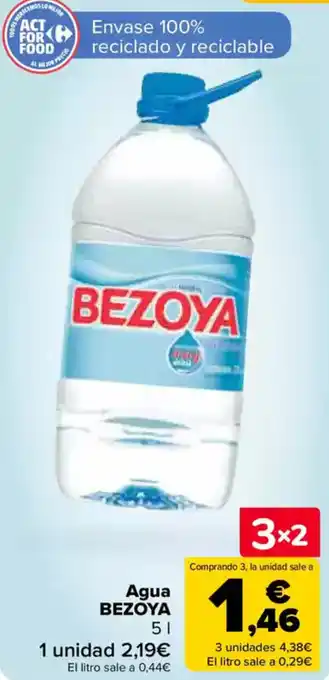 Carrefour BEZOYA Agua oferta