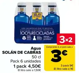 Carrefour SOLÁN DE CABRAS Agua oferta