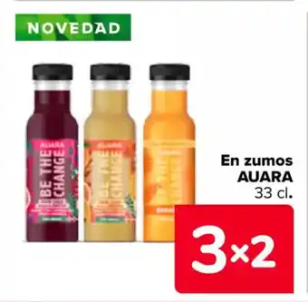 Carrefour AUARA En zumos oferta