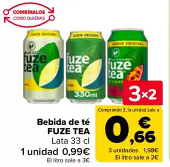 Carrefour FUZE TEA Bebida de té oferta