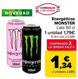 Carrefour MONSTER Energéticos oferta