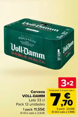 Carrefour VOLL-DAMM Cerveza oferta