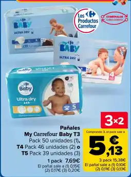 Carrefour Pañales My Carrefour Baby T3 oferta