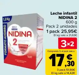 Carrefour NIDINA Leche infantil oferta