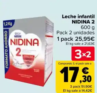 Carrefour NIDINA Leche infantil oferta