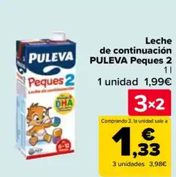 Carrefour PULEVA Leche de continuación Peques 2 oferta
