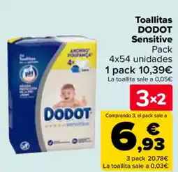 Carrefour DODOT Toallitas Sensitive oferta