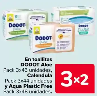 Carrefour DODOT En toallitas Aloe oferta