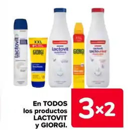 Carrefour LACTOVIT y GIORGI En todos los productos oferta