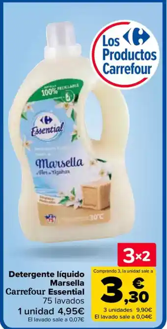 Carrefour Detergente líquido Marsella Carrefour Essential oferta