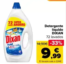 Carrefour DIXAN Detergente líquido oferta