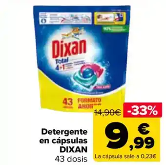Carrefour DIXAN Detergente en cápsulas oferta