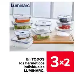 Carrefour LUMINARC En todos los herméticos individuales oferta