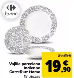 Carrefour Vajilla porcelana Indienne Carrefour Home oferta