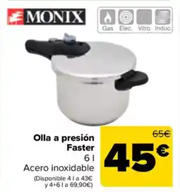 Carrefour MONIX Olla a presión Faster oferta