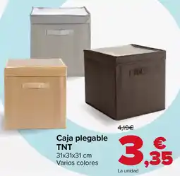 Carrefour Caja plegable tnt oferta