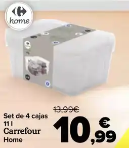 Carrefour Set de 4 cajas Carrefour Home oferta