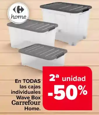 Carrefour En todas las cajas individuales wave box carrefour home oferta