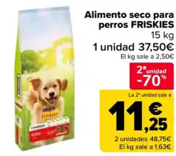 Carrefour FRISKIES Alimento seco para perros oferta