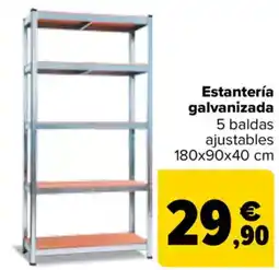 Carrefour Estantería galvanizada oferta