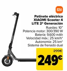 Carrefour XIAOMI Patinete eléctrico  scooter 4 lite 2ª generación oferta