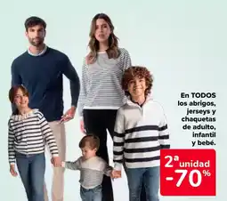 Carrefour En todos los abrigos, jerseys y chaquetas de adulto, infantil y bebé. oferta