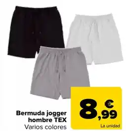 Carrefour TEX Bermuda jogger hombre oferta