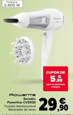 Carrefour ROWENTA Secador Powerline CV5930 oferta